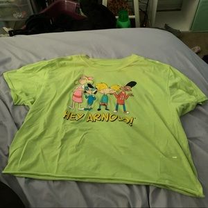 2 for $10 Green Hey Arnold crop top